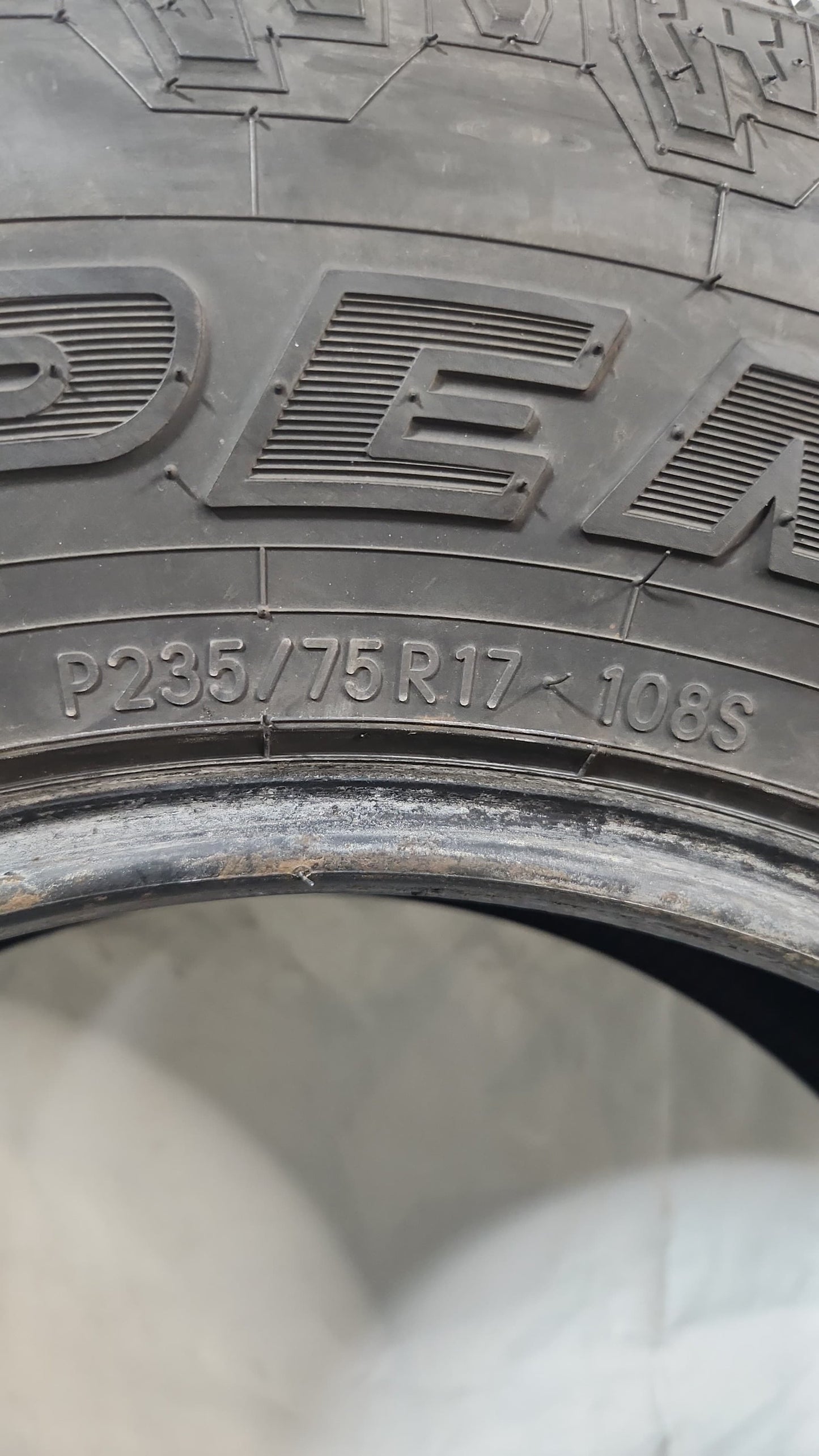 Used Tire - 235/75R17 Toyo Open Country A/T II
