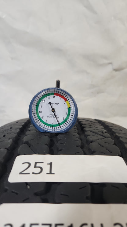 Used Tire - 245/75R16 Bridgestone V-Steel RIB 265