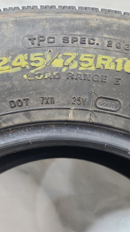 Used Tire - 245/75R16 Bridgestone V-Steel RIB 265