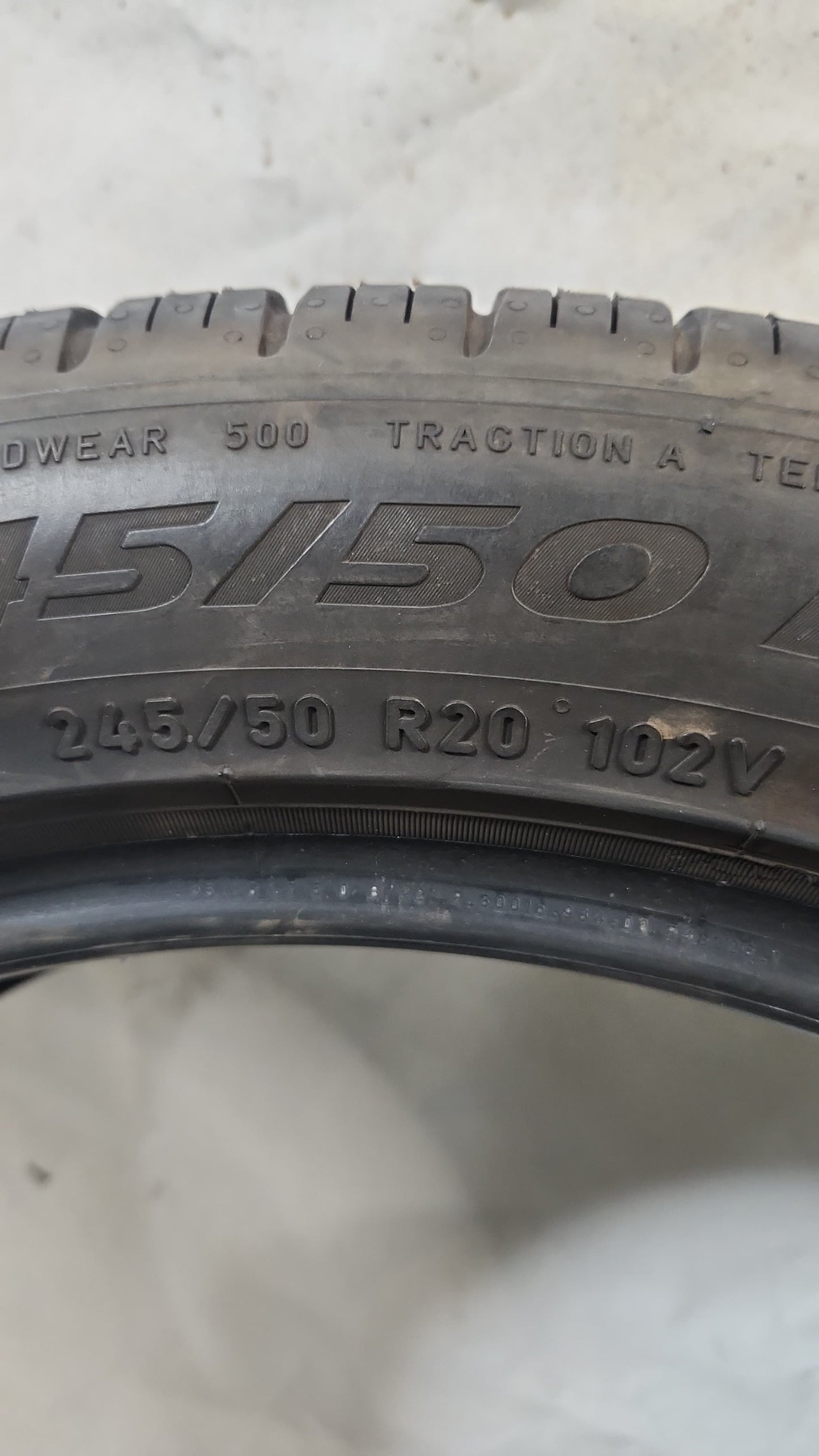Used Tire - 245/50R20 Pirelli Scorpion Zero All Season