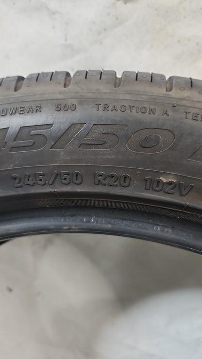 Used Tire - 245/50R20 Pirelli Scorpion Zero All Season