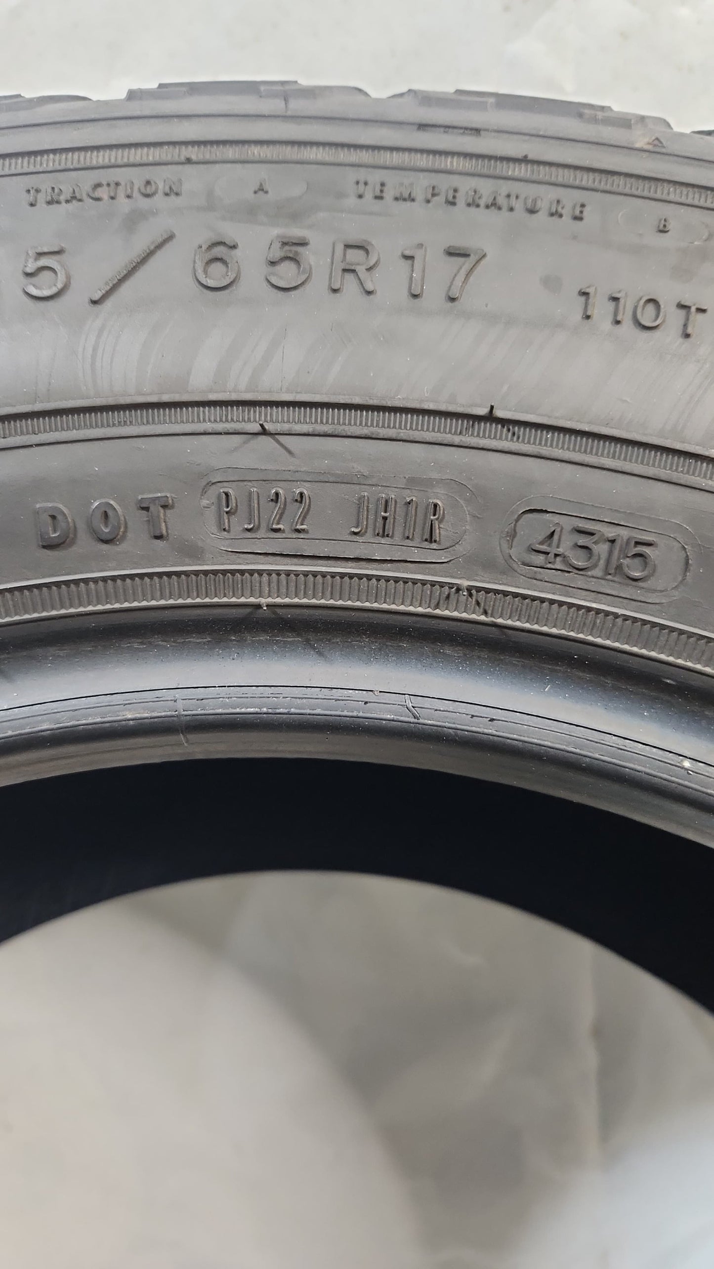 Used Tire - 255/65R17 Goodyear Wrangler Fortitude HT