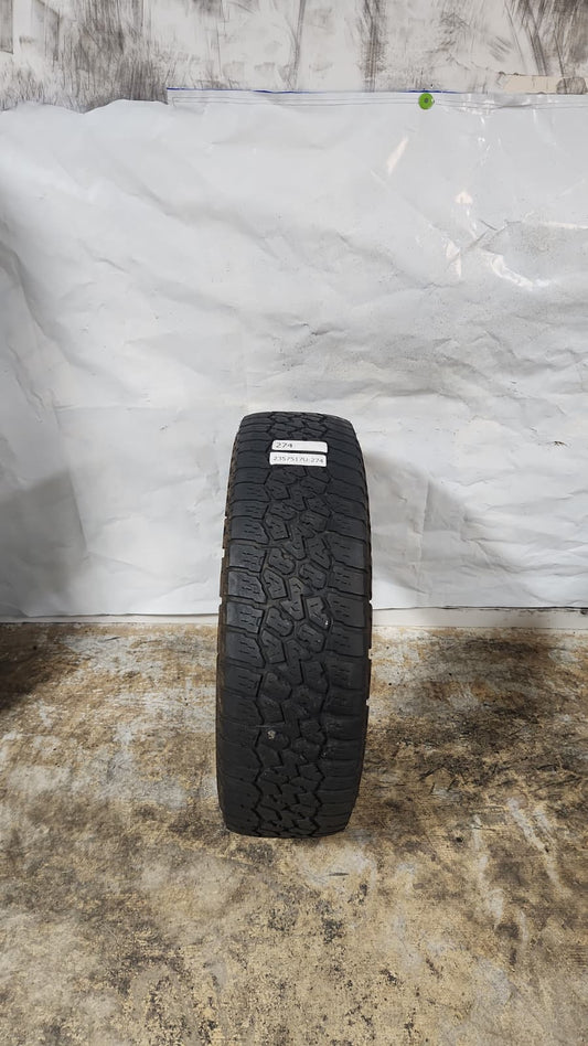 Used Tire - 235/75R17 Falken Wildpeak A/T AT3W