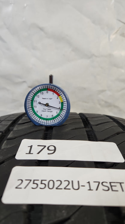 Set of 4 - 275/50R22 Bridgestone Alenza A/S 02 - Used Tires