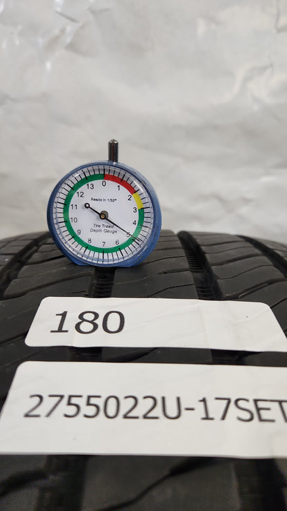Set of 4 - 275/50R22 Bridgestone Alenza A/S 02 - Used Tires