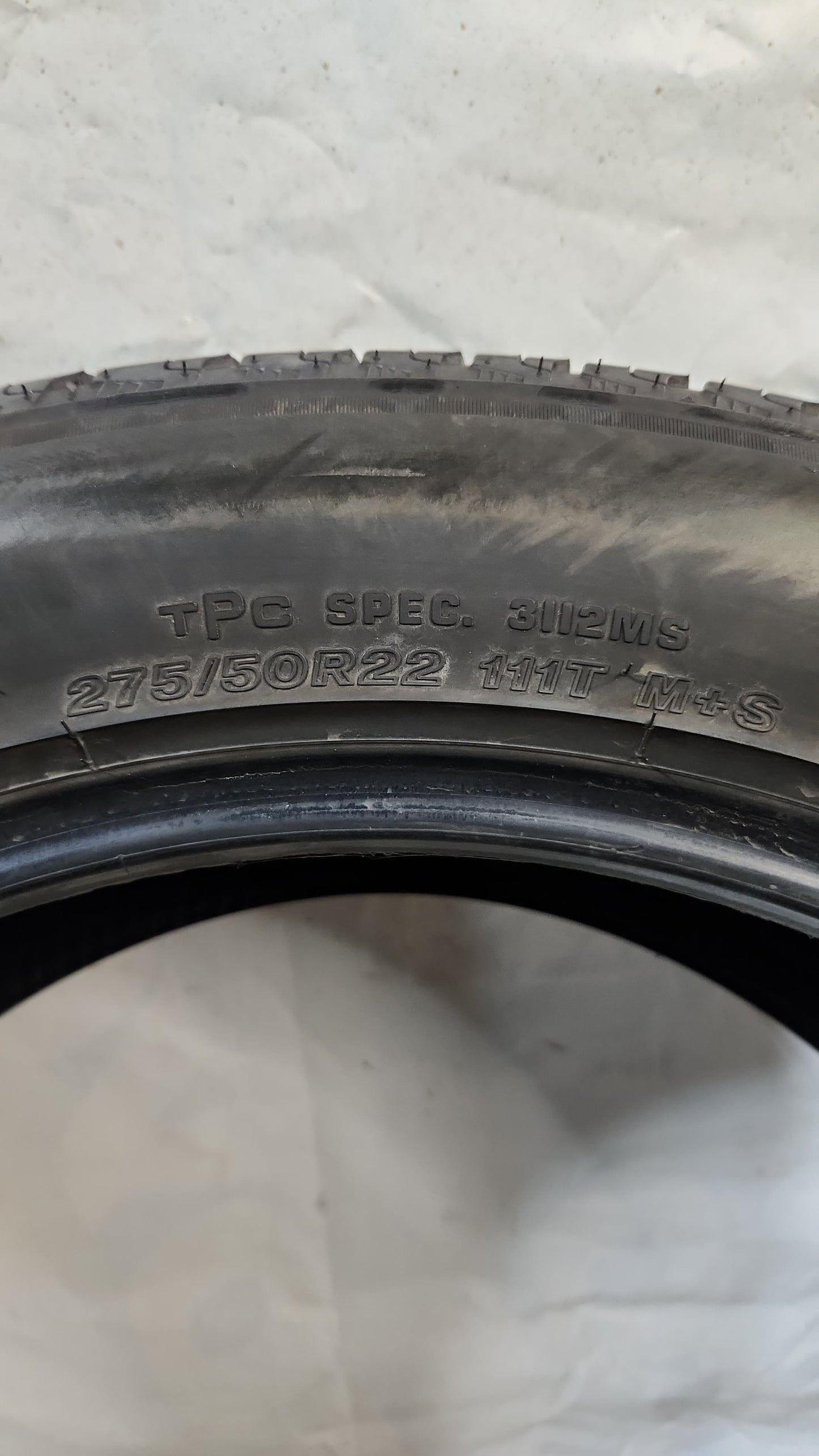 Set of 4 - 275/50R22 Bridgestone Alenza A/S 02 - Used Tires