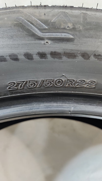 Set of 4 - 275/50R22 Bridgestone Alenza A/S 02 - Used Tires