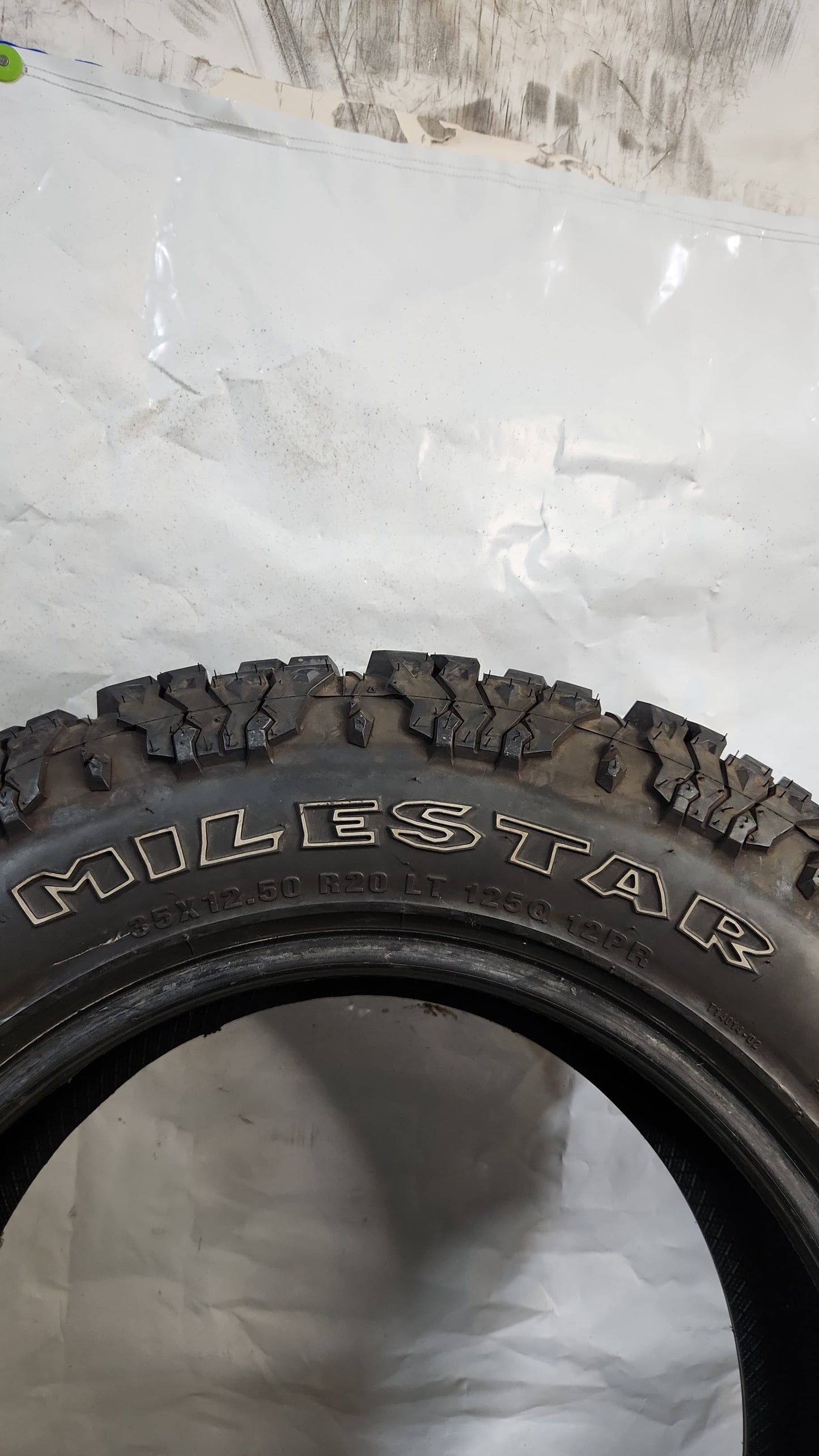 Used Tire - 35X12.50R20 Milestar Patagonia M/T 13/32