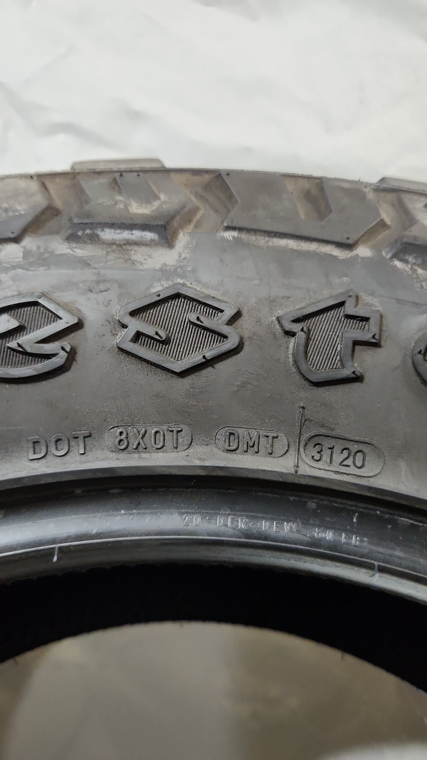 Set of 2 - LT275/65R20 Firestone Destination M/T 2 - Used Tires