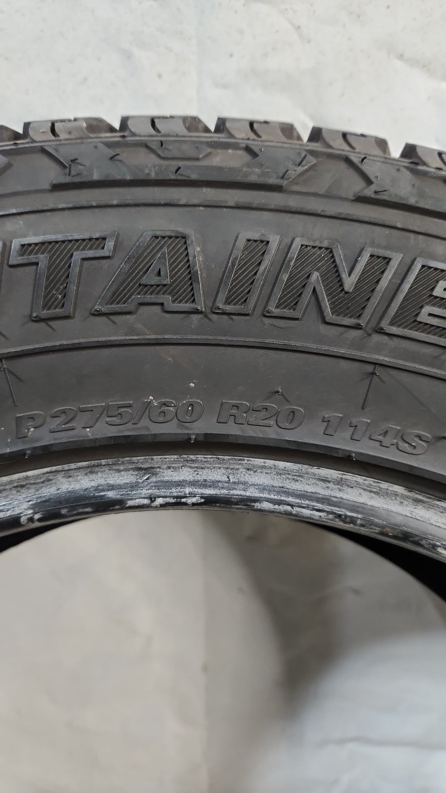 Used Tire - 275/60R20 Kumho Mavis Mountaineer APT