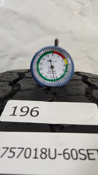 Set of 2 - LT275/70R18 Goodyear Wrangler All-Terrain Adventure Kevlar - Used Tires