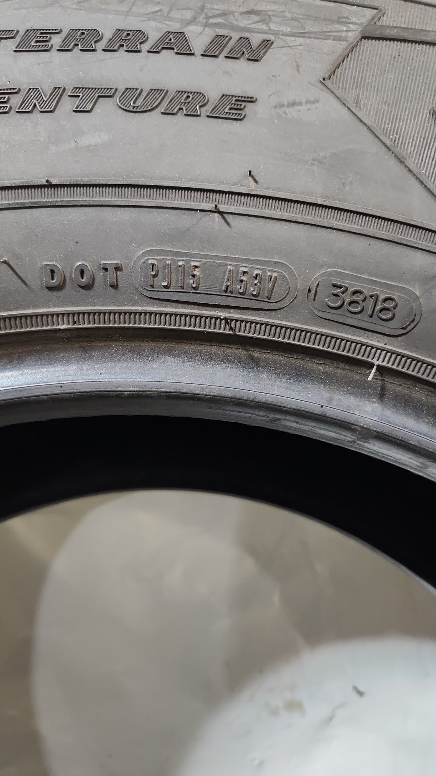 Set of 2 - LT275/70R18 Goodyear Wrangler All-Terrain Adventure Kevlar - Used Tires