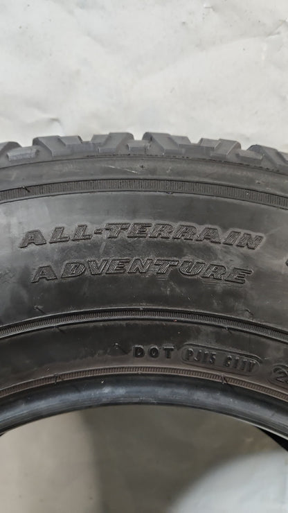 Set of 2 - LT275/70R18 Goodyear Wrangler All-Terrain Adventure Kevlar - Used Tires