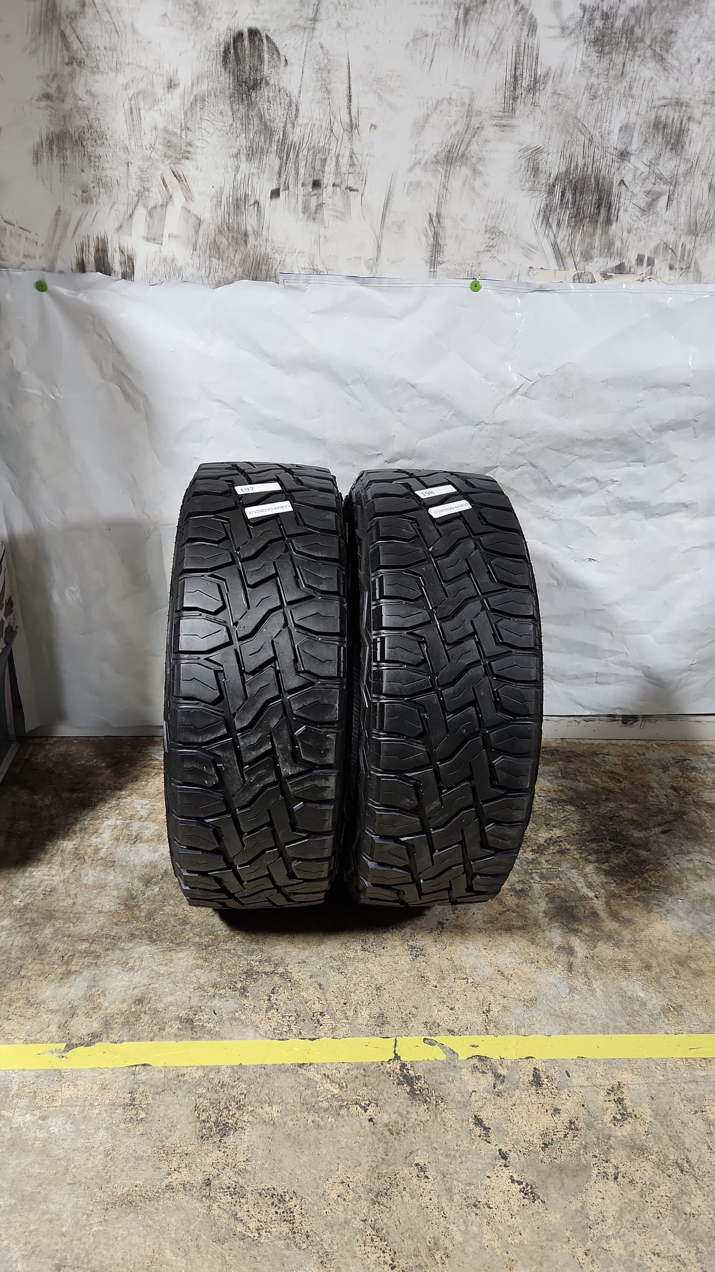 Set of 2 - 37X12.50R22 Toyo Open Country R/T 11/32- Used Tires