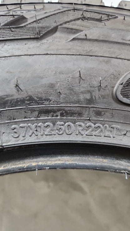 Set of 2 - 37X12.50R22 Toyo Open Country R/T 11/32- Used Tires