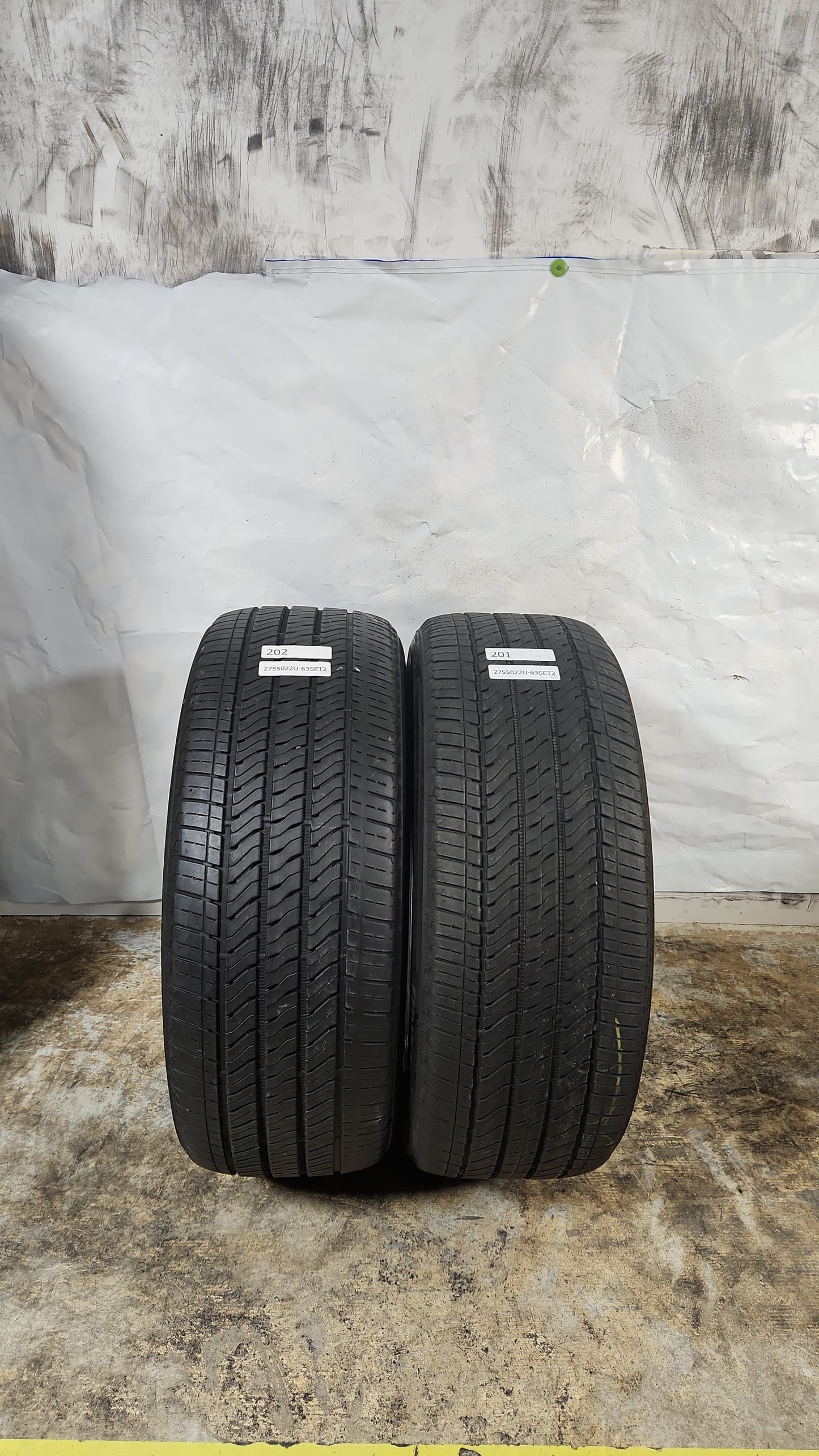 Set of 2 - 275/50R22 Bridgestone Alenza A/S 02- Used Tires