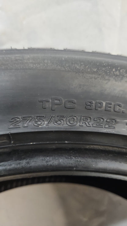 Set of 2 - 275/50R22 Bridgestone Alenza A/S 02- Used Tires