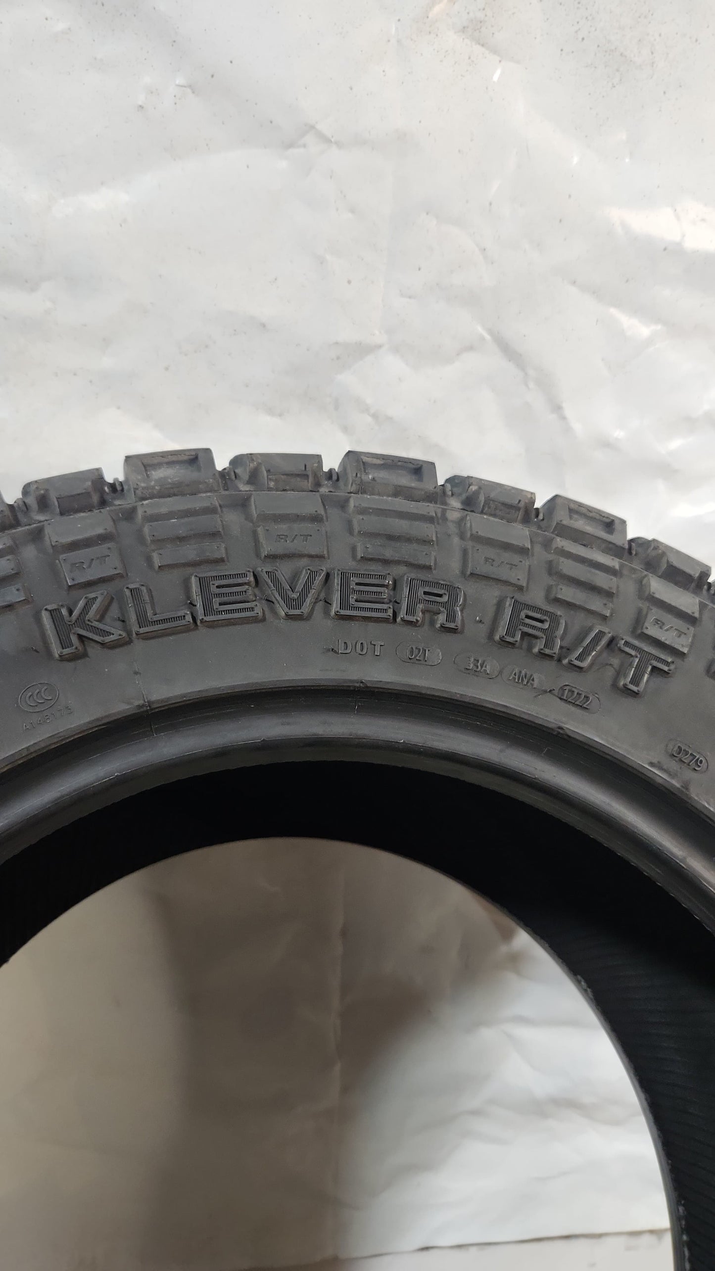 Set of 2 - LT 265/65R18 Kenda Klever R/T - Used Tires