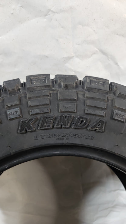 Set of 2 - LT 265/65R18 Kenda Klever R/T - Used Tires