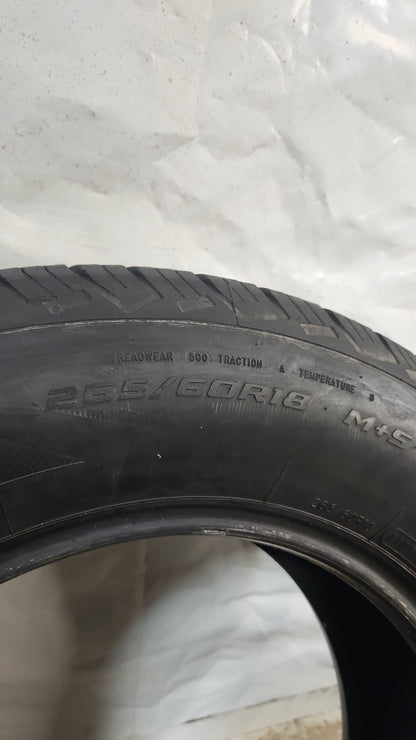 Used Tire - 265/60R18 Mastercraft Stratus HT 7/32