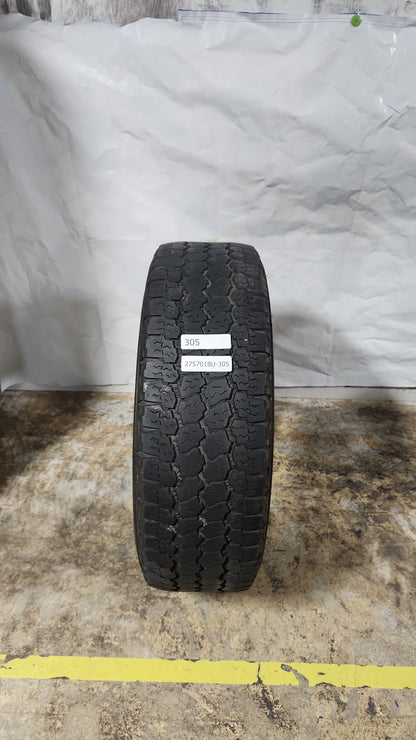Used Tire - LT 275/70R18 Goodyear Wrangler Kevlar All-Terrain Adventure