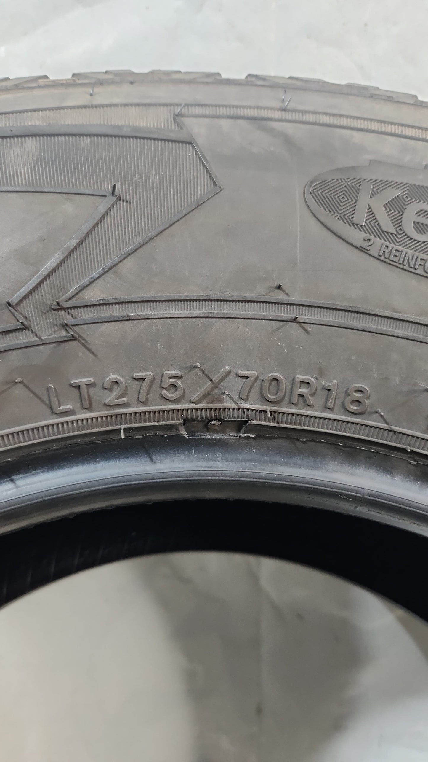 Used Tire - LT 275/70R18 Goodyear Wrangler Kevlar All-Terrain Adventure