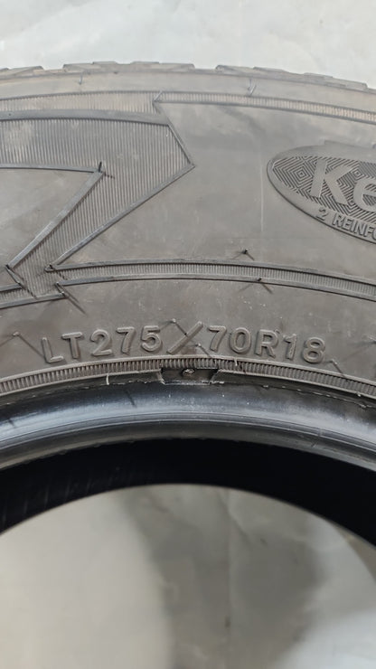 Used Tire - LT 275/70R18 Goodyear Wrangler Kevlar All-Terrain Adventure