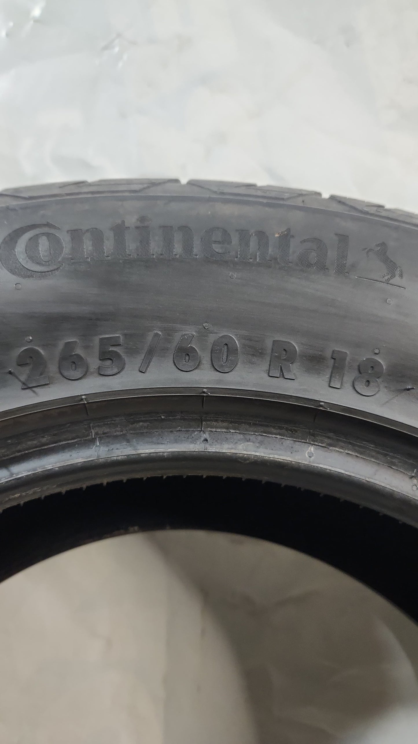 Used Tire - 265/60R18 Continental TerrainContact H/T