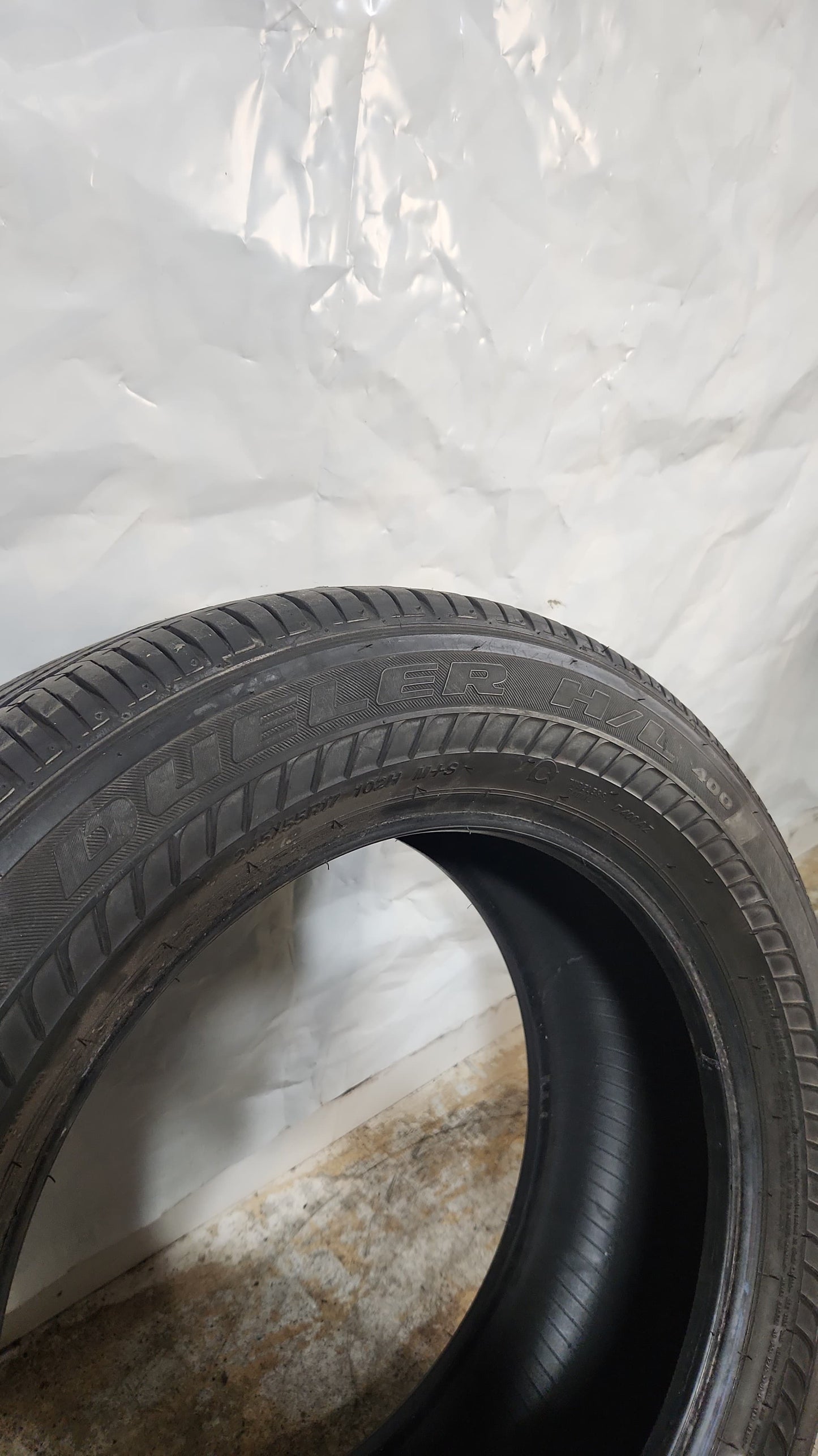 Used Tire - 245/55R17 Bridgestone Dueler H/L 400