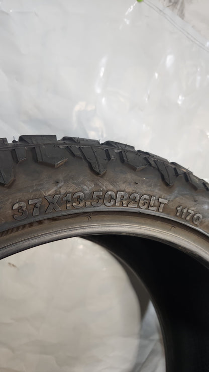Used Tire - 37X13.50R26 LT Venom Power Terra Hunter R/T - 9/32