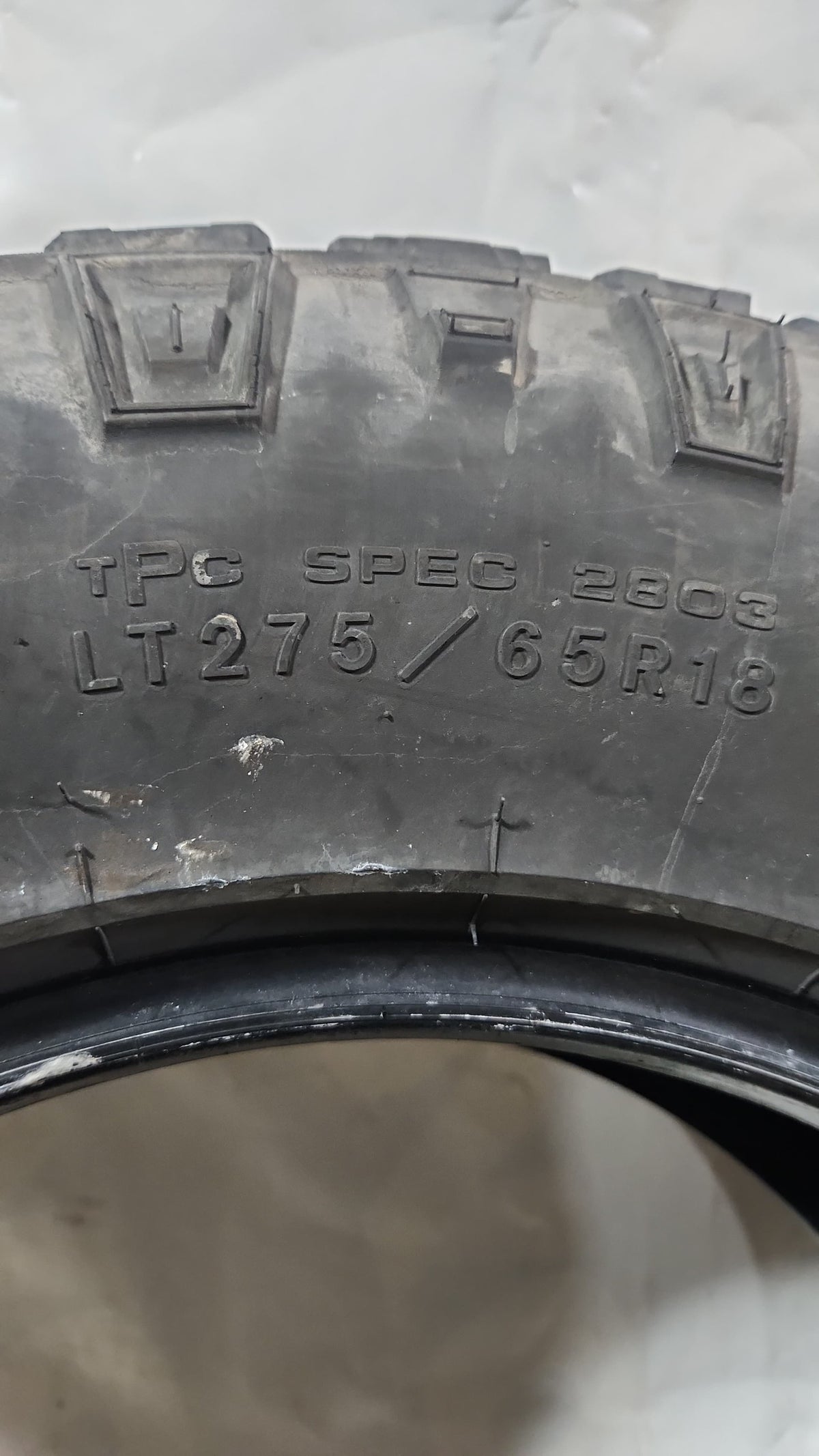 Set of 2 - 275/65R18 Goodyear Wrangler Duratrac 8/32 - Used Tires