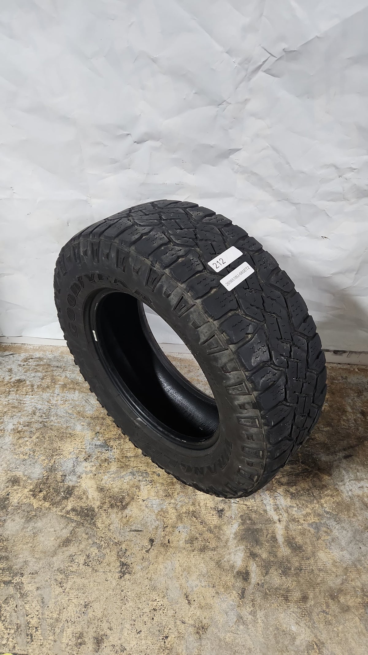 Set of 2 - 275/65R18 Goodyear Wrangler Duratrac 8/32 - Used Tires