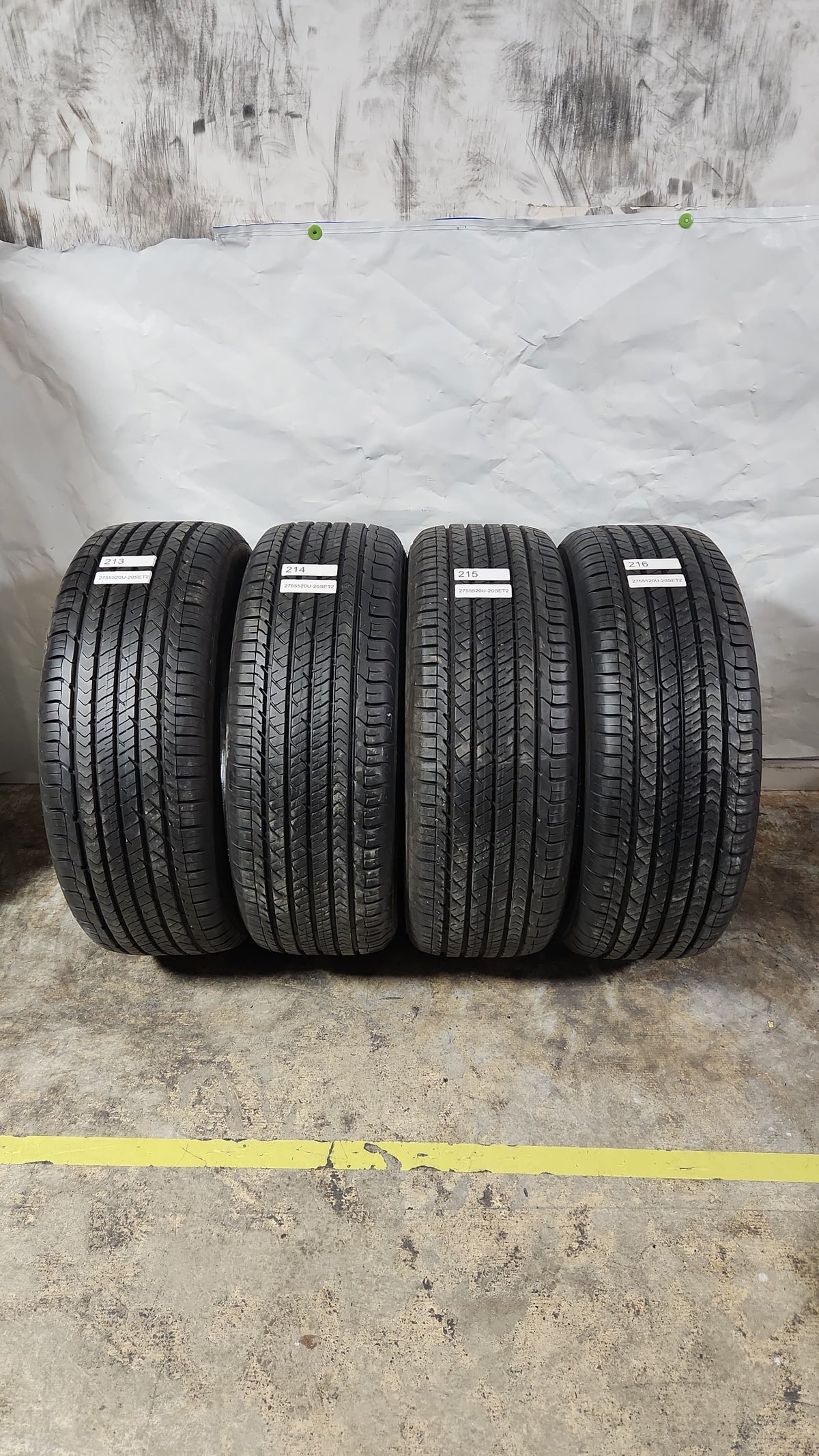 Set of 4 Used Tires - 275/55R20 Goodyear Eagle Sport All-Season