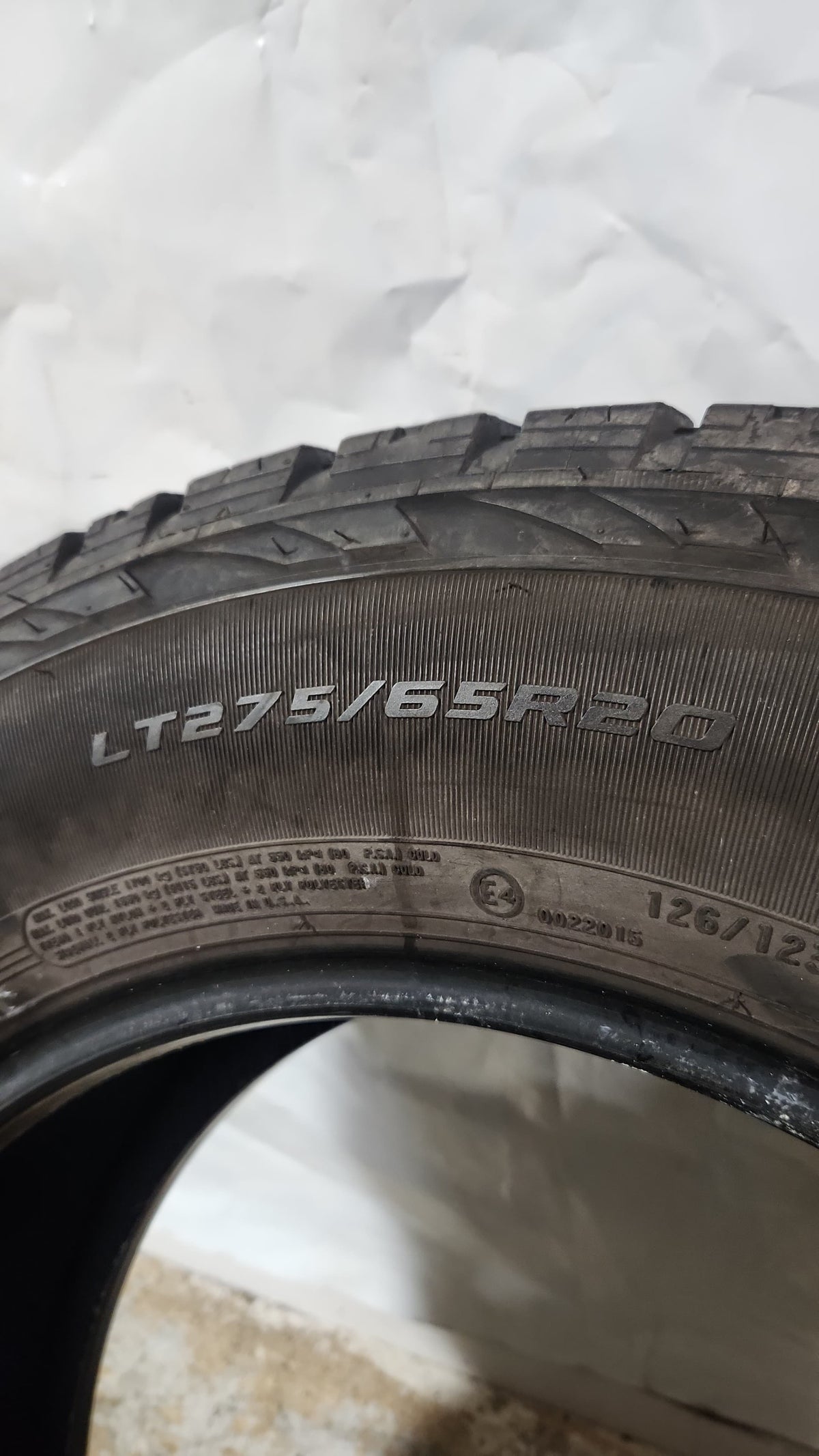 Set of 4 Used Tires - 275/65R20 Cooper Discoverer RTX