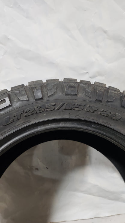 Set of 4 Used Tires - 295/55R20 Nitto Ridge Grappler