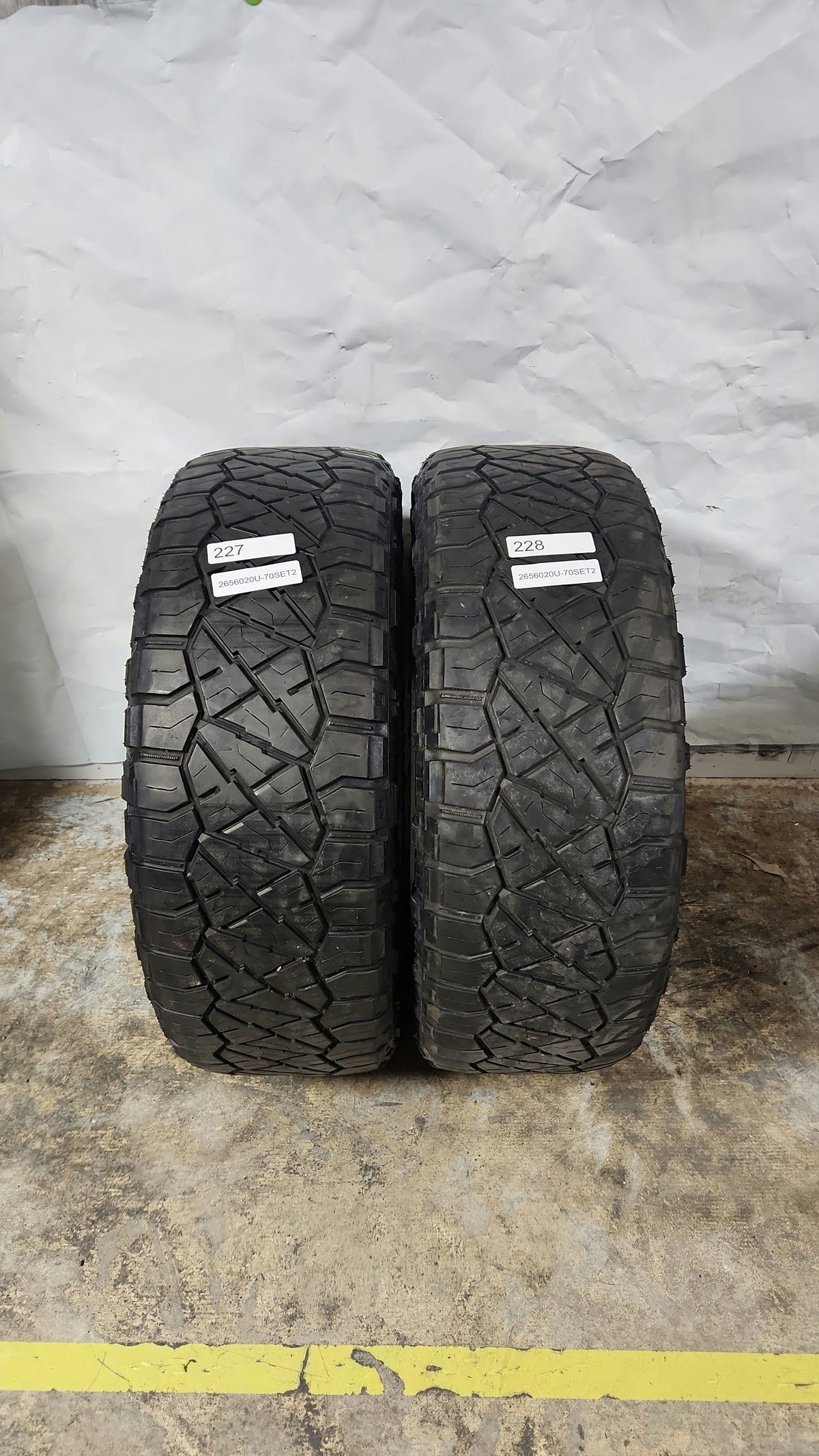 Set of 2 - 265/60R20 Nitto Ridge Grappler 7/32 - Used Tires