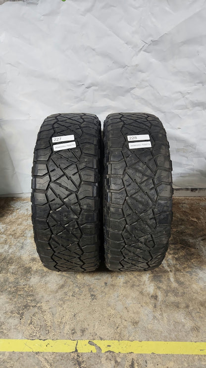 Set of 2 - 265/60R20 Nitto Ridge Grappler 7/32 - Used Tires