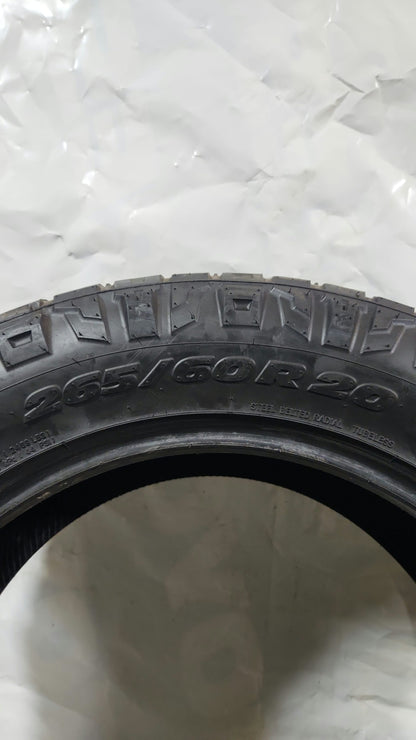Set of 2 - 265/60R20 Nitto Ridge Grappler 7/32 - Used Tires