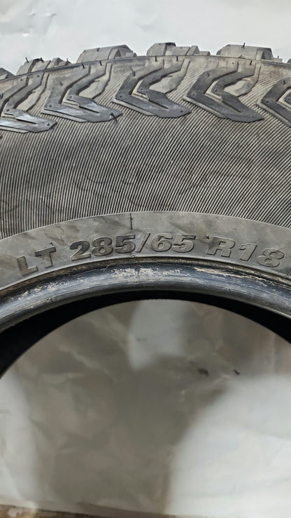 Used Tire - 285/65R18 Kumho Road Venture AT51
