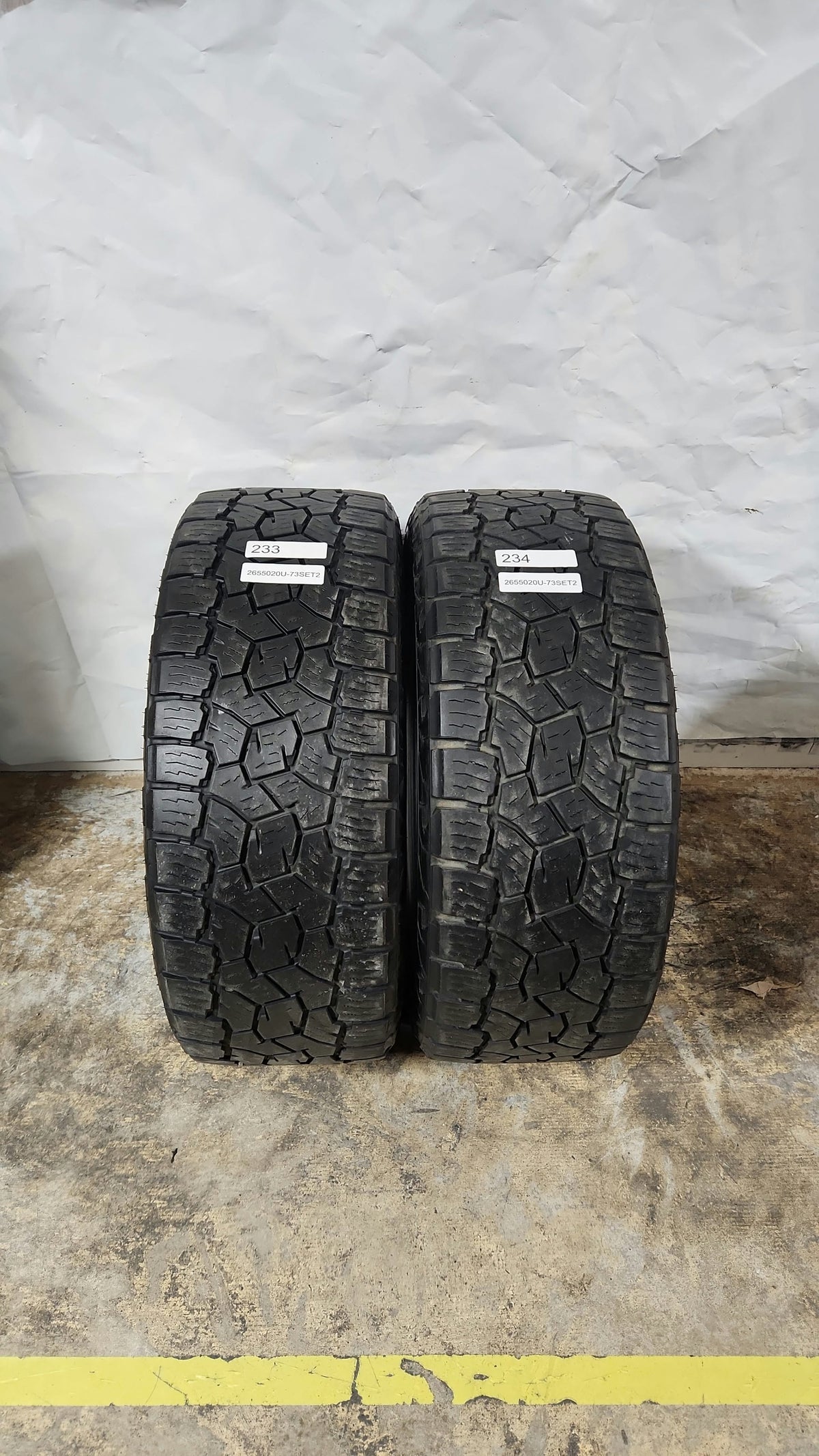 Set of 2 - 265/50R20 Toyo Open Country A/T III - Used Tires