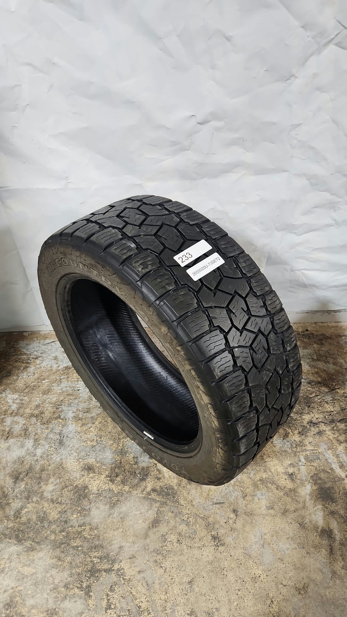 Set of 2 - 265/50R20 Toyo Open Country A/T III - Used Tires