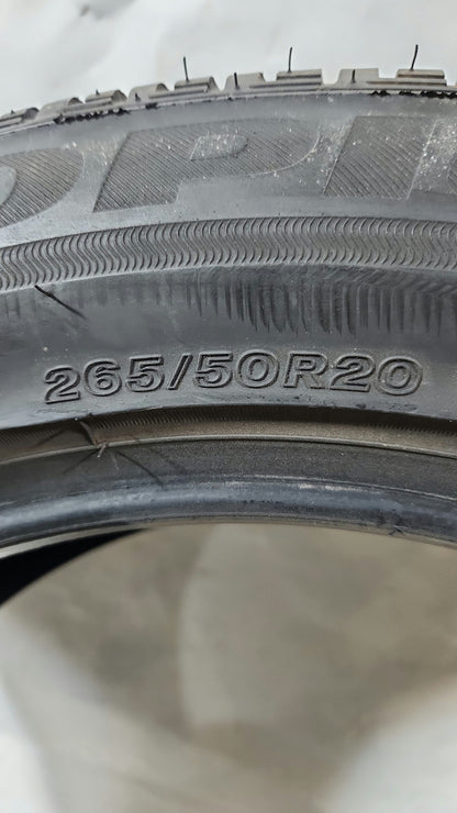 Used Tire - 265/50R20 Bridgestone Ecopia H/L 422 Plus