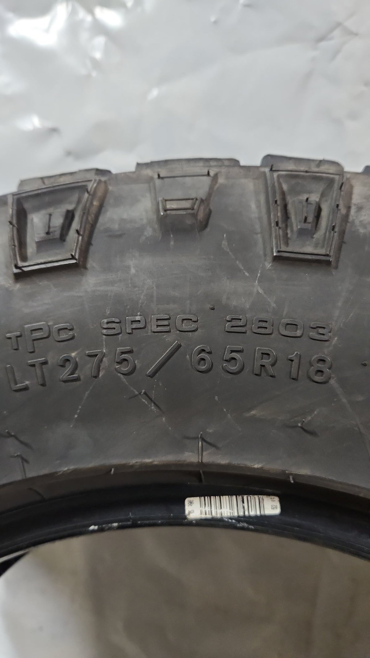 Set of 2 - 275/65R18 Goodyear Wrangler Duratrac - Used Tires