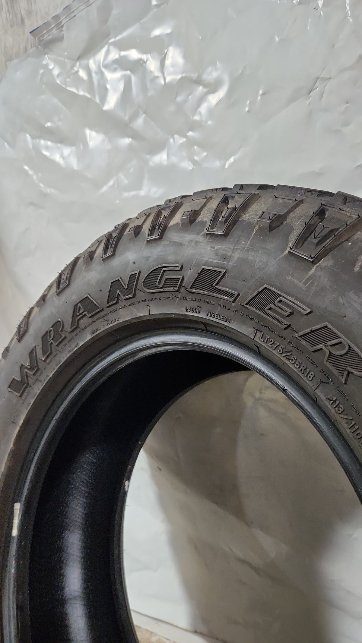 Set of 2 - 275/65R18 Goodyear Wrangler Duratrac - Used Tires