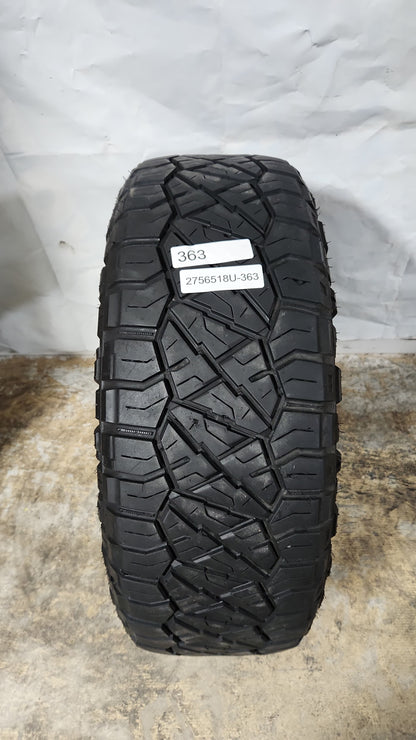 Used Tire - 275/65R18 Nitto Ridge Grappler 9/32