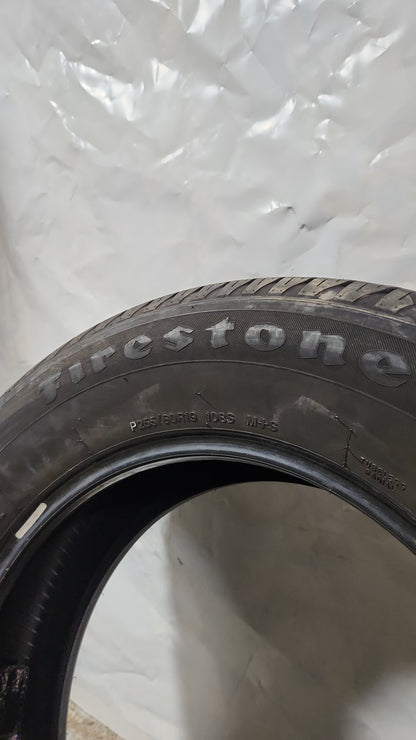 Used Tire - 255/60R19 Firestone All Season