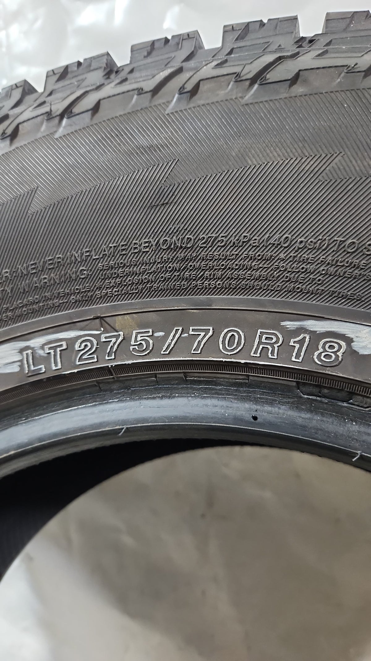 Used Tire - 275/70R18 Yokohama Geolandar A/T