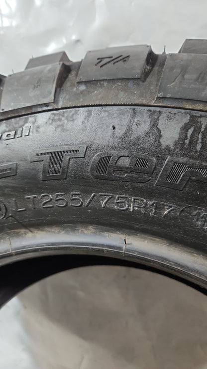 Used Tire - 255/75R17 BFGoodrich Mud-Terrain T/A 12/32