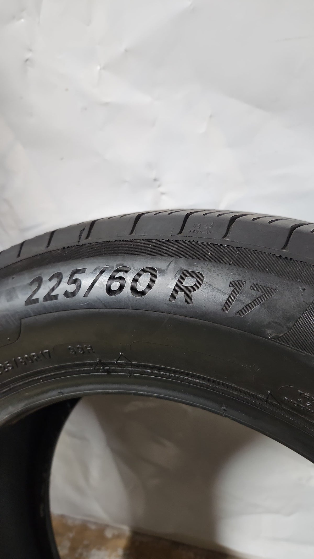 Used Tire - 225/60R17 Michelin Primacy A/S 99 SL