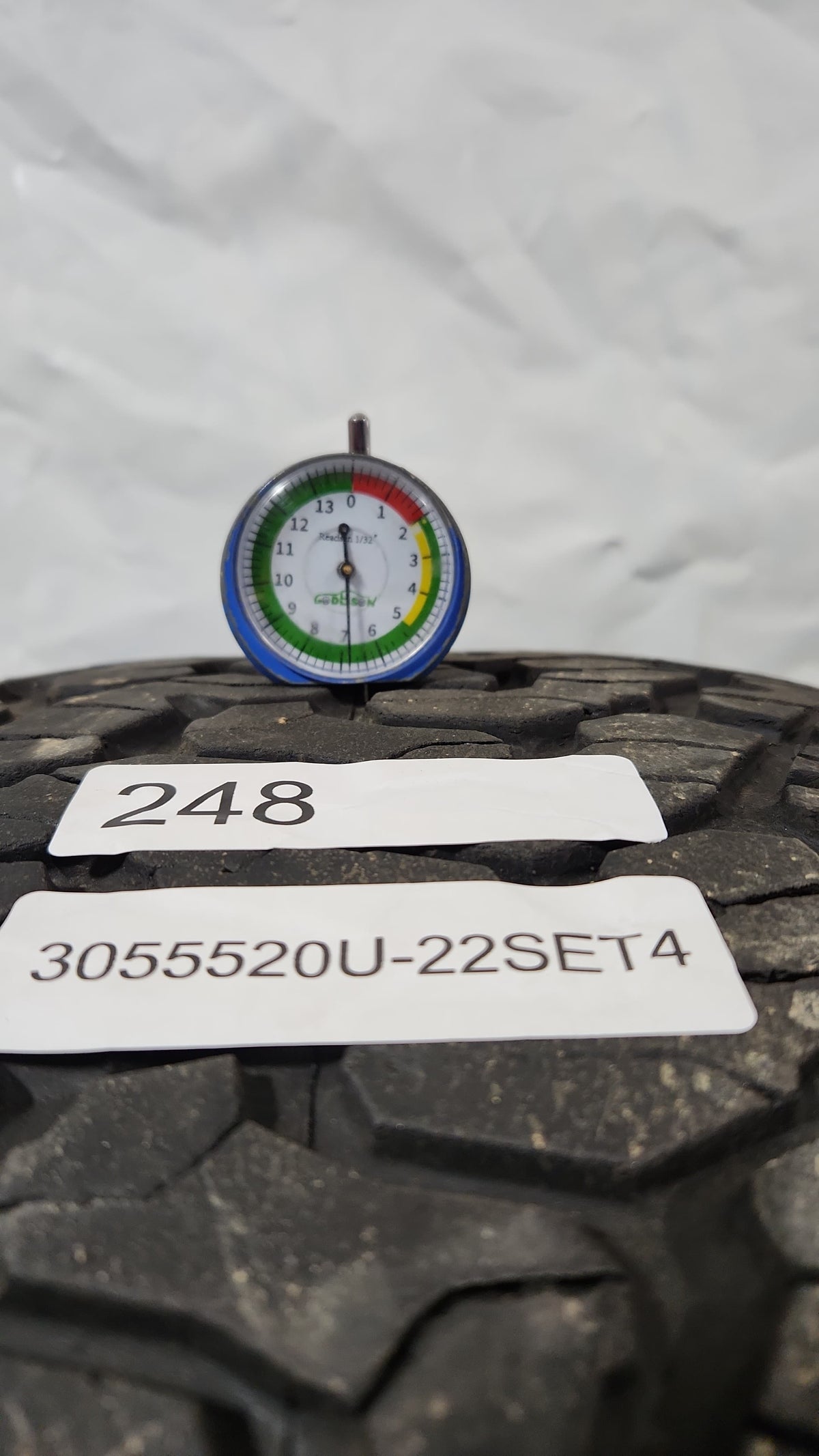 Set of 4 Used Tires - 305/55R20 BFGoodrich All-Terrain T/A KO2